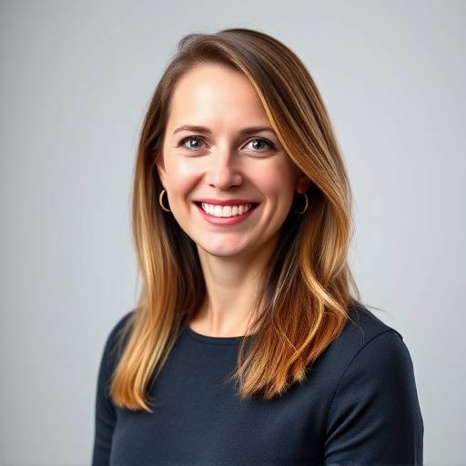 Portret van Emma Bakker, de oprichtster van SollicitatieBoost, lachend en professioneel gekleed.